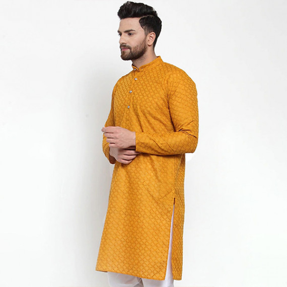 https://zestystyles.in/products/men-mustard-yellow-thread-work-cotton-kurta