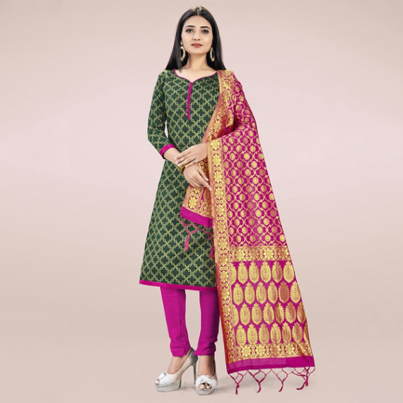 https://zestystyles.in/products/green-pink-unstitched-dress-material