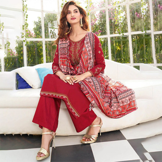 https://zestystyles.in/products/maroon-pink-embroidered-pure-cotton-unstitched-dress-material