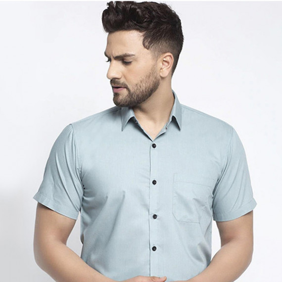 https://zestystyles.in/products/men-sea-green-regular-fit-solid-casual-shirt