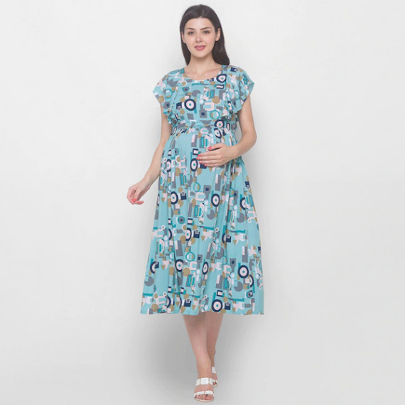 https://zestystyles.in/products/blue-floral-maternity-midi-dress