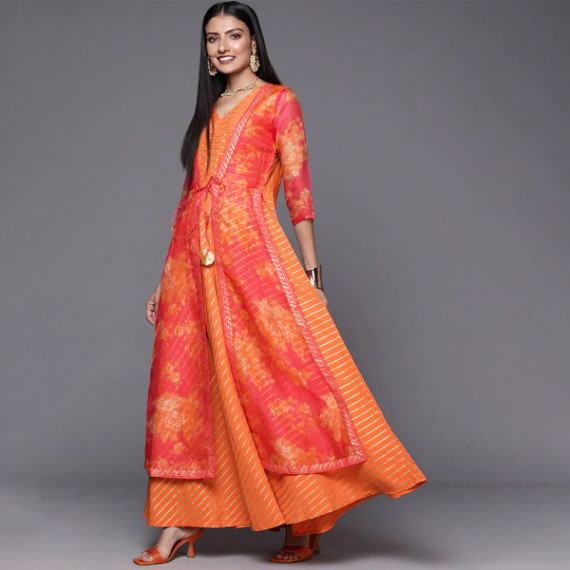 https://zestystyles.in/products/orange-striped-ethnic-maxi-dress